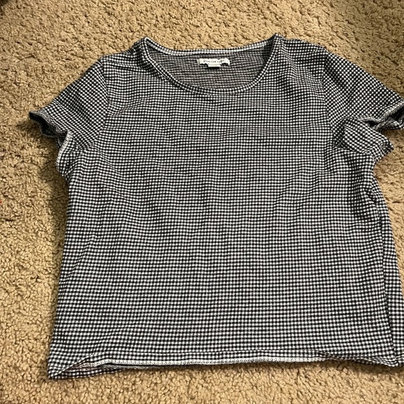 American Eagle black and white crop top size medium - Picture 1 of 5